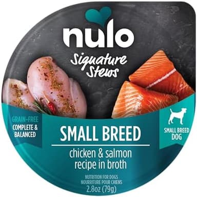 Nulo Small Breed Dog Signature Stew Chicken & Salmon in Broth, 24 x 2.8 oz Cup - Image 4