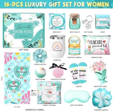 Teacher Appreciation Gifts, Teacher Gifts for Women Thank You Gifts Basket for Teachers - Image 2