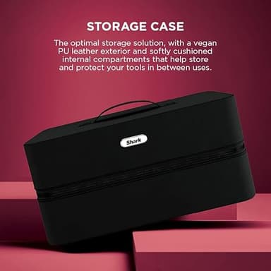 Shark FlexStyle Air Styling & Drying System, Powerful Hair Dryer Brush & Multi-Styler with Auto-Wrap Curlers, Diffuser, Paddle Brush, Round Brush, Concentrator Attachment, Black Cherry, HD457CR - Image 9