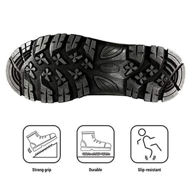 NORTIV 8 Men's Insulated Waterproof Construction Hiking Winter Snow Boots,Size 10,Black,180411 - Image 4