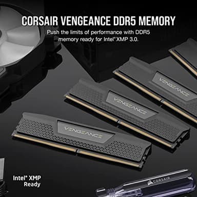 CORSAIR VENGEANCE DDR5 RAM 64GB (2x32GB) 5600MHz CL40-40-40-77 1.25V Intel XMP Desktop Computer Memory - Black (CMK64GX5M2B5600C40) - Image 2