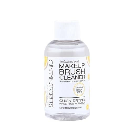 Cinema Secrets Original Makeup Brush Cleaner Solution - Professional Cleanser for Makeup Brushes - Quick-Drying, Rinse-Free Formula - Removes Stubborn Waterproof Make Up - Lemon - Image 1