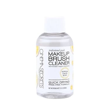 Cinema Secrets Original Makeup Brush Cleaner Solution - Professional Cleanser for Makeup Brushes - Quick-Drying, Rinse-Free Formula - Removes Stubborn Waterproof Make Up - Lemon - Image 1