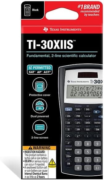 Texas Instruments TI-30XIIS Scientific Calculator, Black with Blue Accents - Image 6