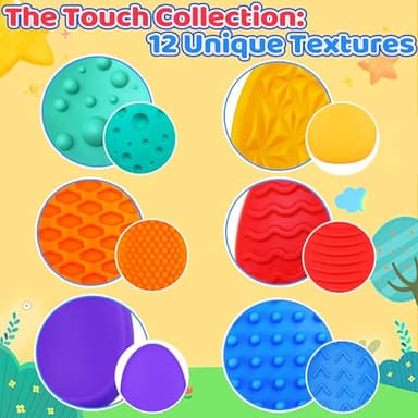 Fidget Classroom Must Have Sensory Toys for Kid Adult 6PC Worry Stone for Autism ADHD School Counselor Special Education Needs Calm Down Quiet Fidget Stress Item Anxiety Relief Classroom Prizes Gift - Image 2