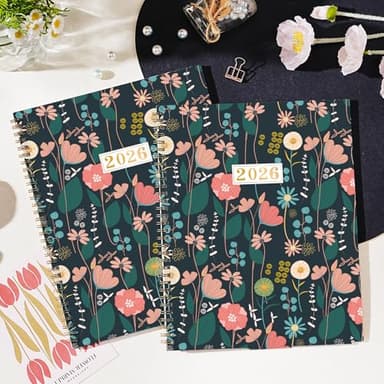 2026 Monthly Planner - January 2026 - December 2026, 9" x 11", Large Calendar 2026, 12 Months Planner with Monthly Tabs, Double Pockets, Spiral Binding - Image 2