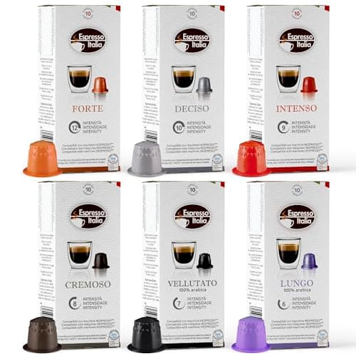 ESPRESSO ITALIA Capsules Compatible with Nespresso Machines, 100 Count - VARIETY PACK, Italian Coffee Pods Expresso - Image 1