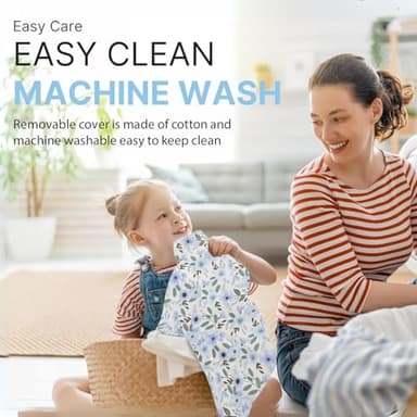 x-vesolje Nursing Pillow, Original Size Breastfeeding Pillows with Removable Cover, Breast Feeding Pillow with Breathable Filling, Ergonomic Nursing Essentials for Bottle and Breastfeeding- Leaves… - Image 7