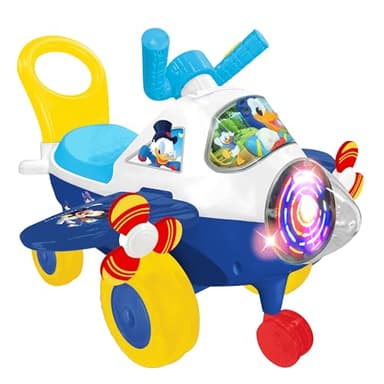 Kiddieland: Activity Plane: Donald Duck - Disney Light & Sound Foot-to-Floor Vehicle, Interactive Dashboard, Propellers, Parent Handle, Toddlers 12mo+ - Image 2