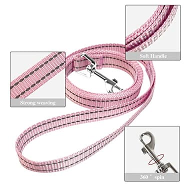 YIMEIS Dog Harness and Leash Set, No Pull Soft Mesh Pet Harness, Reflective Adjustable Puppy Vest for Small Medium Large Dogs, Cats (Pink, X-Small (Pack of 1) - Image 5