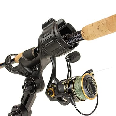 YakAttack Omega Pro Rod Holder | Track Mount Fishing Rod Holder for Kayak & Boat | Secure & Adjustable LockNLoad System | Compatible with Spinning, Casting, Fly Reels | Kayak Track Mount Accessories - Image 5