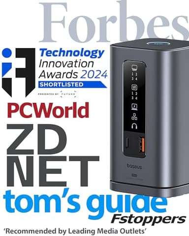 Baseus Docking Station, Spacemate(Win) 11 in 1, Triple Display, 4K HDMI and DP, 10Gbps USB A/C Ports, Gigabit Ethernet, 100W PD, Audio, Laptop Docking Station for Windows/Dell/HP/Lenovo/Asus/Acer/Mac - Image 8