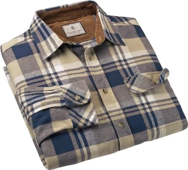 Legendary Whitetails Men's Standard Flannel Shirt Long Sleeve Button Down 100% Cotton, Shale Plaid, X-Large - Image 5