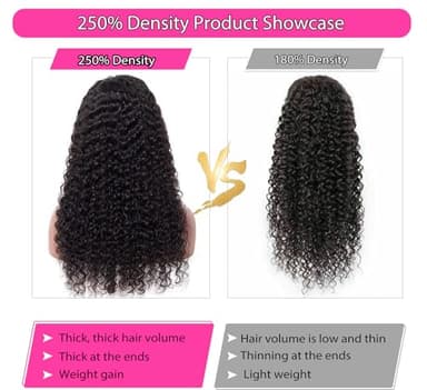 Armodeo 250 Density 34 Inch Hd Lace Front Wigs Human Hair Deep Wave Lace Front Wigs Curly Wig Wet And Wavy Pre Plucked Frontal Wigs - Image 2