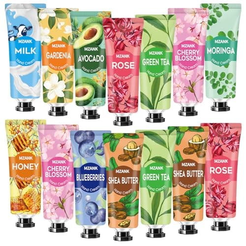 14 Pack Hand Cream for Dry Cracked Hands,Stocking Stuffers Gifts for Women Teengirls,Valentines Day Gifts,Bridesmaid Gifts,Nurse Appreciation Gifts,Teacher Appreciation Gifts,Hand Lotion Travel Size - Image 1