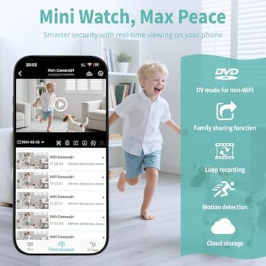 Hidden Camera, Nanny Cam for Home | 2025 4K HD Mini Security Camera, Free Cloud & SD Storage, Works with/Without WiFi for Baby/Pet/Nanny Monitoring - Image 5