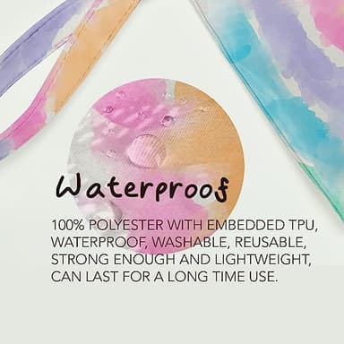 Fokongna Travel Makeup Bag - Zipper Pouch for Women, Sister, Friends - Beach, Pool, Yoga, Gym Clothes, Diapers - Ocean, Sea, Shells, Starfish - Image 5