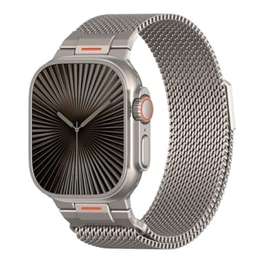 BXUXOHS Milanese Loop- Compatible with Apple Watch Ultra 3 2 1 Band for Men 49mm 46mm 45mm 44mm 42mm 41mm 40mm 38mm,Magnetic Mesh Metal Strap Wristband for iWatch SE 3/2 Series 11/10/9/8/7/6/5/4 Ultra - Image 1