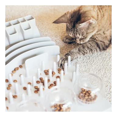 TRIXIE Fun Board Strategy Game for Cats, Puzzle Toy, Treat Dispenser, Interactive Play, Mental Stimulation - Image 2
