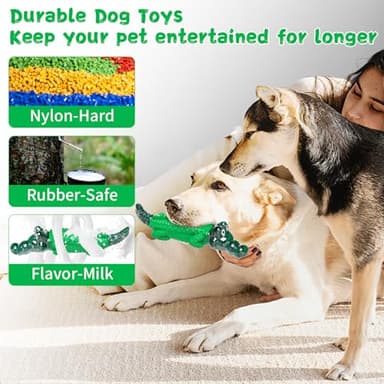 Fuufome Dog Chew Toys for Aggressive Chewers -Tough Dog Toy to Reduce Pet Anxiety and Boredom for Small, Medium, Large Breed - Image 3