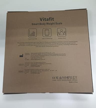 Vitafit Amazing 600lb Smart Bathroom Scale for Body Weight in 0.1lb, High Accuracy Assured by Scale Professional Factory Since 2001, Large Platform with 8mm Non-Slip Tempered Glass, LED, 3*AAA, Black - Image 8