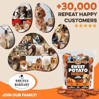 BRUTUS & BARNABY Sweet Potato Dog Treats – Support Sensitive Stomachs with USA-Grown, Hypoallergenic Treats That Smell as Good as They Taste - Image 9