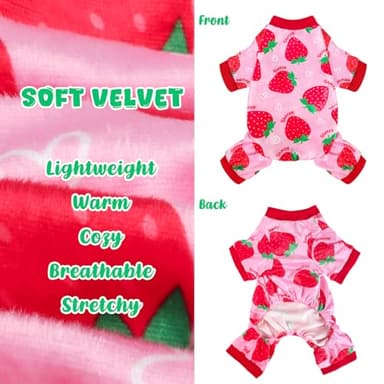 Dog Pajamas Soft Lightweight Dog Onesies Outfit Clothes for Small Medium Large Puppy Pjs for Pet Boys Girls Dogs Cats - Image 3