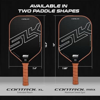 Selkirk Sport SLK Halo Power XL Pickleball Paddle | Raw Carbon Fiber Pickleball Paddles with a Rev-Core Power Polymer Core | Designed for Ultimate Spin & Power | Black - Image 7