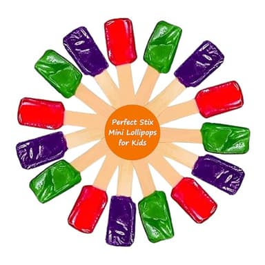 Perfect Stix Mini Lollipops for Kids. Variety Pack of Halloween Candy. Great for Halloween Goody Bags. - Image 1