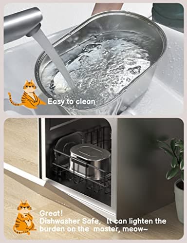 Cat Water Fountain Stainless Steel: 108oz/3,2L Pet Water Fountain - Water Fountain for Cats Inside with Quiet Pump - Dishwasher Safe Cat Fountains - Suitable for a Variety of Pets - SOOFPET - Image 8