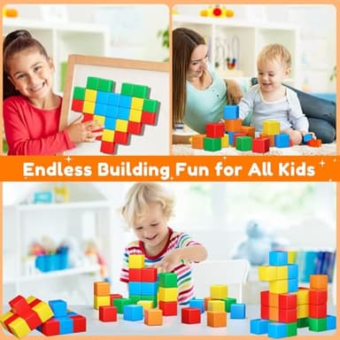 KAEILORU Magnetic Blocks for Kids Ages 3-5 4-8 Magnetic Building Blocks for Toddlers Magnet Cubes Sensory Creative Learning Toys Gift for Kids 3 4 5 6 7+Year Old Boys Girls Birthday - Image 4