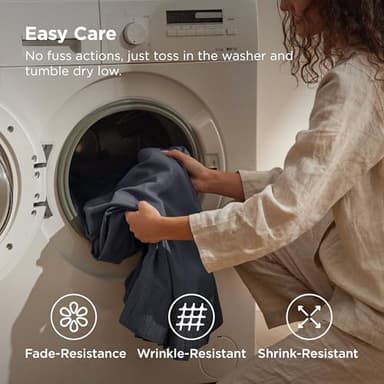 Bedsure Queen Sheet Set - 4 Pieces Soft Queen Size Sheets - Breathable & Cooling - Hotel Luxury - Easy Care Polyester Microfiber Bedding for Women, Men, Dark Grey - Image 5