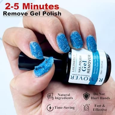 Gel Nail Polish Remover,Gel Remover for Nails No Need to Soak or Wrap, Quickly Remove Nail Polish in 2-5 Minutes, Professional Nail Remover Kit - Image 9