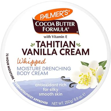 Palmer's Cocoa Butter Formula Body Cream, Moisture Drenching Tahitian Vanilla, 8.8 Oz, 72Hr Hydration with Shea Butter & Vitamin E for Softer Skin, Protects & Soothes Dryness, Dermatologist Approved - Image 2