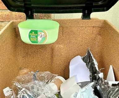 Pooch Pail - Hanging Dog Poop Waste Bucket Container for Poo Bags, Green - Image 2