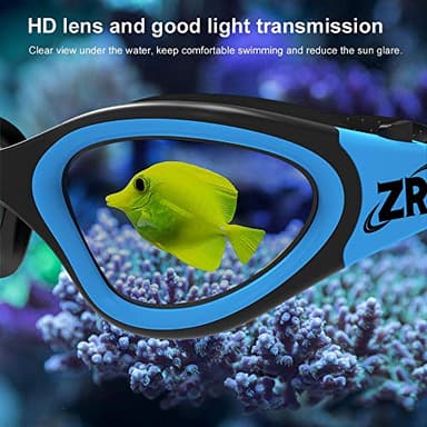 ZIONOR Swim Goggles, Upgraded G1 Polarized Swimming Goggles UV Protection Anti-fog Adjustable Strap for Men Women Adult Indoor or Outdoor (Polarized Mirror Blue Lens) - Image 9