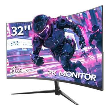 ZZA 32 Inch Monitor,1440p,2K 165Hz, 1ms Response Time,Computer Monitor FreeSync & G-Sync, HDR10, 122% sRGB Coverage, DP/HDMI, PC Monitor VESA Mount Compatible - Image 1