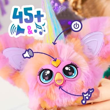 Furby Furblets Fierce & Fabulous 2 Pack, Greenie-Meanie & May-May with 45 Sounds Each, Electronic Plush Toys for Girls & Boys, Back to School Gifts, Ages 6+ (Amazon Exclusive) - Image 4