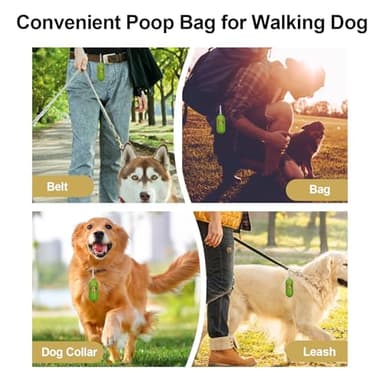 Lesibag Dog Poop Bags With Dispenser, Strong and Leak-proof Waste Bags for Pets, Floral Scented, 270 Count (18 Packs of 15), 13 Inch x 9 Inch (Khaki) - Image 8