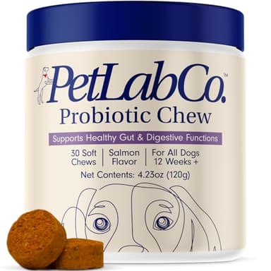 PetLab Co. Probiotics for Dogs, Support Gut Health, Occasional Diarrhea, Digestive Health & Seasonal Allergies - Salmon Flavor - Packaging May Vary - 30 Soft Chews - Image 1