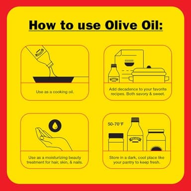 Bragg Organic Extra Virgin Olive Oil – Made with Greek Koroneiki Olives – Cold Pressed EVOO for Marinades & Vinaigrettes – USDA Certified, Non-GMO, Kosher (128 fluid Ounce) - Image 5