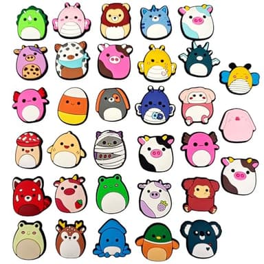 stino 66 Pieces Cute Paired Shoe Charms Set, Kawaii Cartoon Animal Shoe Decoration (Cartoon Animal(66Pcs)) - Image 5