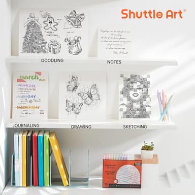 Shuttle Art Retractable Pastel Shifting Gel Ink Pens, 15 Pack Black Ink Pens, Cute Pens 0.5mm Fine Point Soft Aesthetic Barrel for Smooth Writing Journaling Taking Notes School Office Home - Image 4