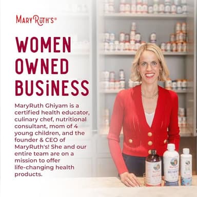 MaryRuth Organics Liquid Morning Multivitamin for Women, Men & Kids | Vitamin A C D E B6 B12 Biotin Zinc | Beauty | Vegan | Non-GMO | Gluten Free | 32 Servings - Image 9