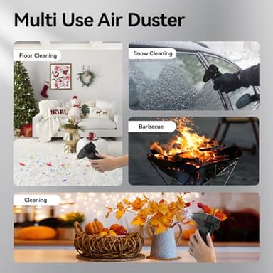 Compressed Air Duster, 4-Gear Adjustable 350000RPM Electric Air Duster,Jet Dry Blower Replace Air Can - No Canned Air Duster,8000mAh Rechargeable Air Blower for Deep Computer Clean, PC, Car Dry, Home - Image 7