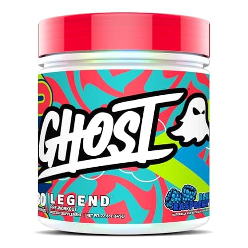 GHOST Legend Pre-Workout Powder, Blue Raspberry - 30 Servings – Pre-Workout for Men & Women with Choline, L-Citrulline, & Beta Alanine for Energy & Focus - Image 1