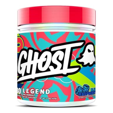 GHOST Legend Pre-Workout Powder, Blue Raspberry - 30 Servings – Pre-Workout for Men & Women with Choline, L-Citrulline, & Beta Alanine for Energy & Focus - Image 1