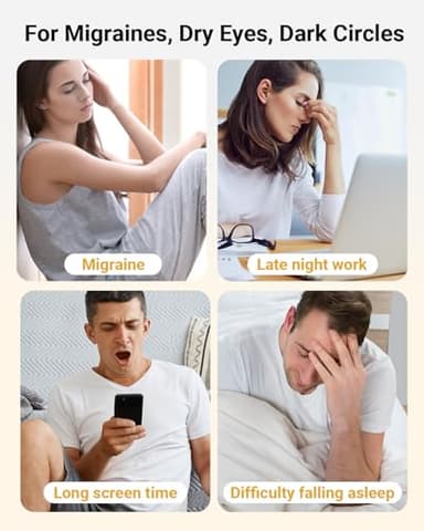 Comfytemp Eye Massager with Heat, Birthday Gifts for Mom Wife Women Men Dad, FSA HSA Eligible Smart Heated Mask Massager with Music for Migraine, Eyes Fatigue, Puffiness, and Dryness Relief - Image 6