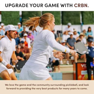CRBN X Series Power Pickleball Paddle - Carbon Fiber Pickleball Paddle with Foam Injected Edges for Expanded Sweet Spot (3X, 14mm) - Image 9