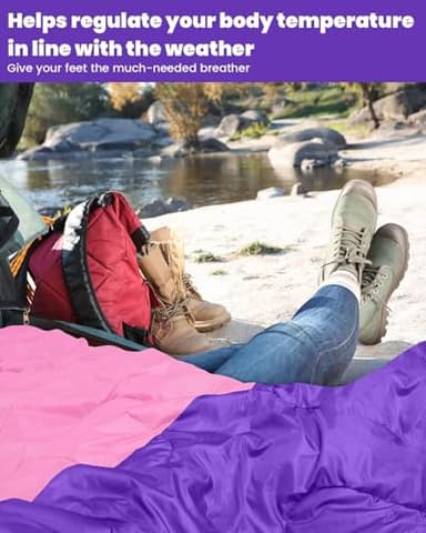 Sleeping Bags for Adults, Sportneer Sleeping Bag 3-4 Season Warm Weather Waterproof Lightweight Camping Sleeping Bag for Camping Backpacking Hiking Outdoor Travel - Image 6